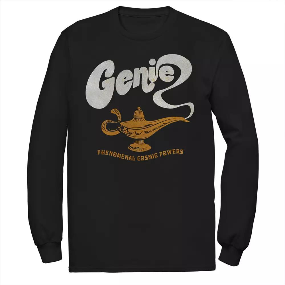 Disney's Aladdin Men's Genie Lamp Long Sleeve Graphic Tee,  Product Image
