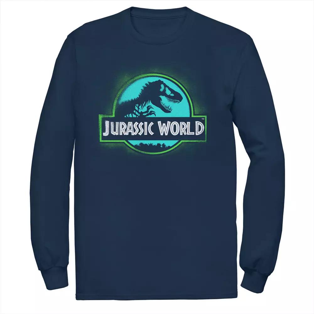 Men's Jurassic World Two Logo Graffiti Spray Paint Tee,  Product Image