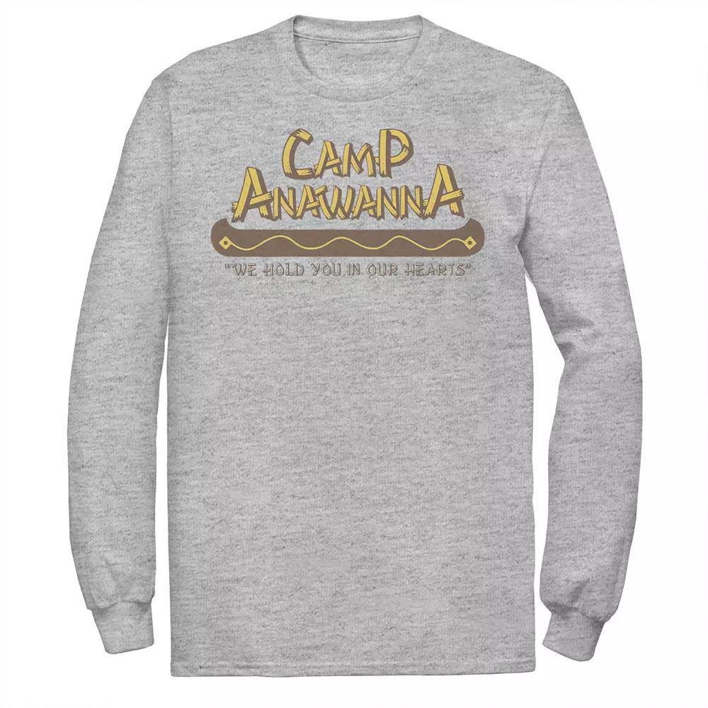 Men's Nickelodeon Salute Your Shorts Camp Anawanna Long Sleeve Tee, Size: Large, Athletic Grey Product Image