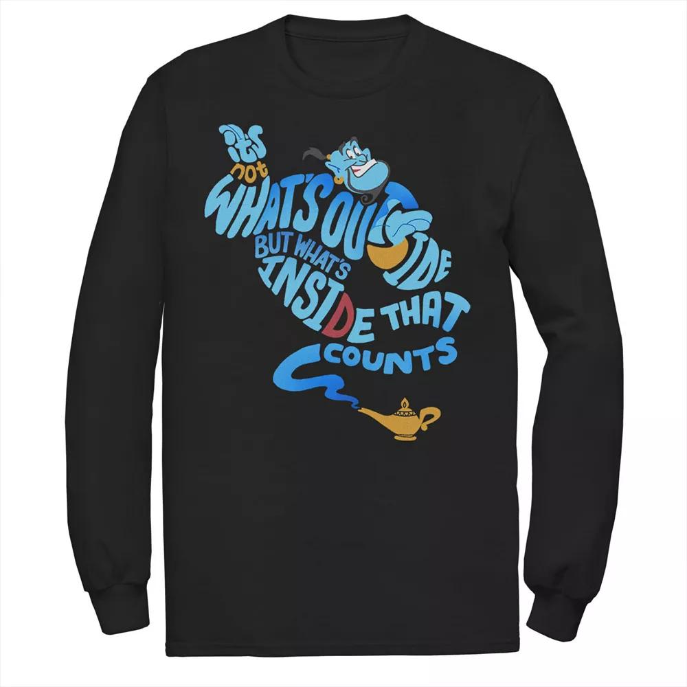 Disney's Aladdin Genie Men's Out Bottle Quote Tee, Size: Small, Black Product Image
