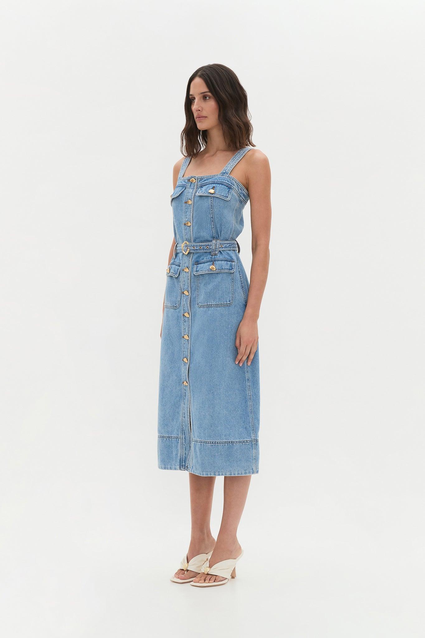 Holland Denim Midi Dress Product Image