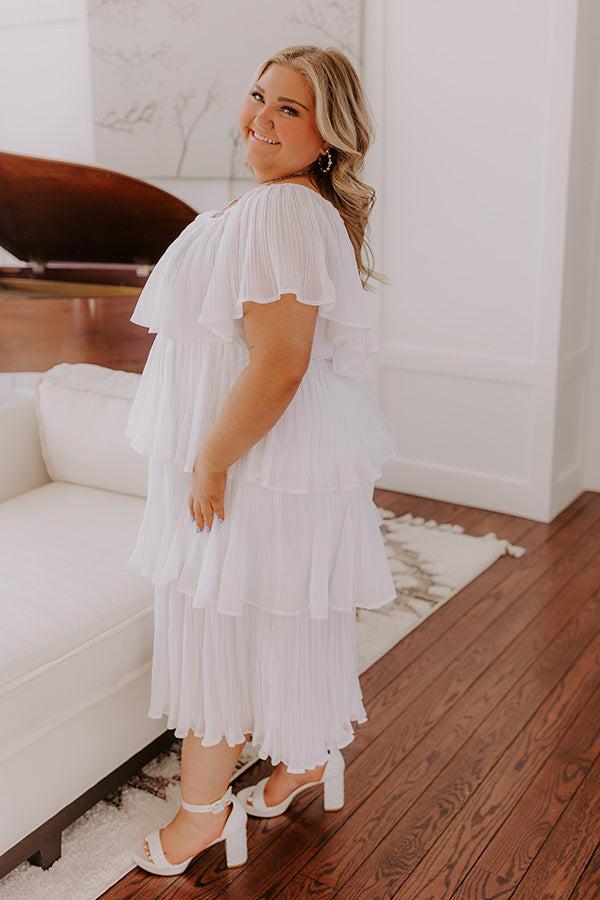 Patient And Kind Pleated Midi Dress Curves Product Image