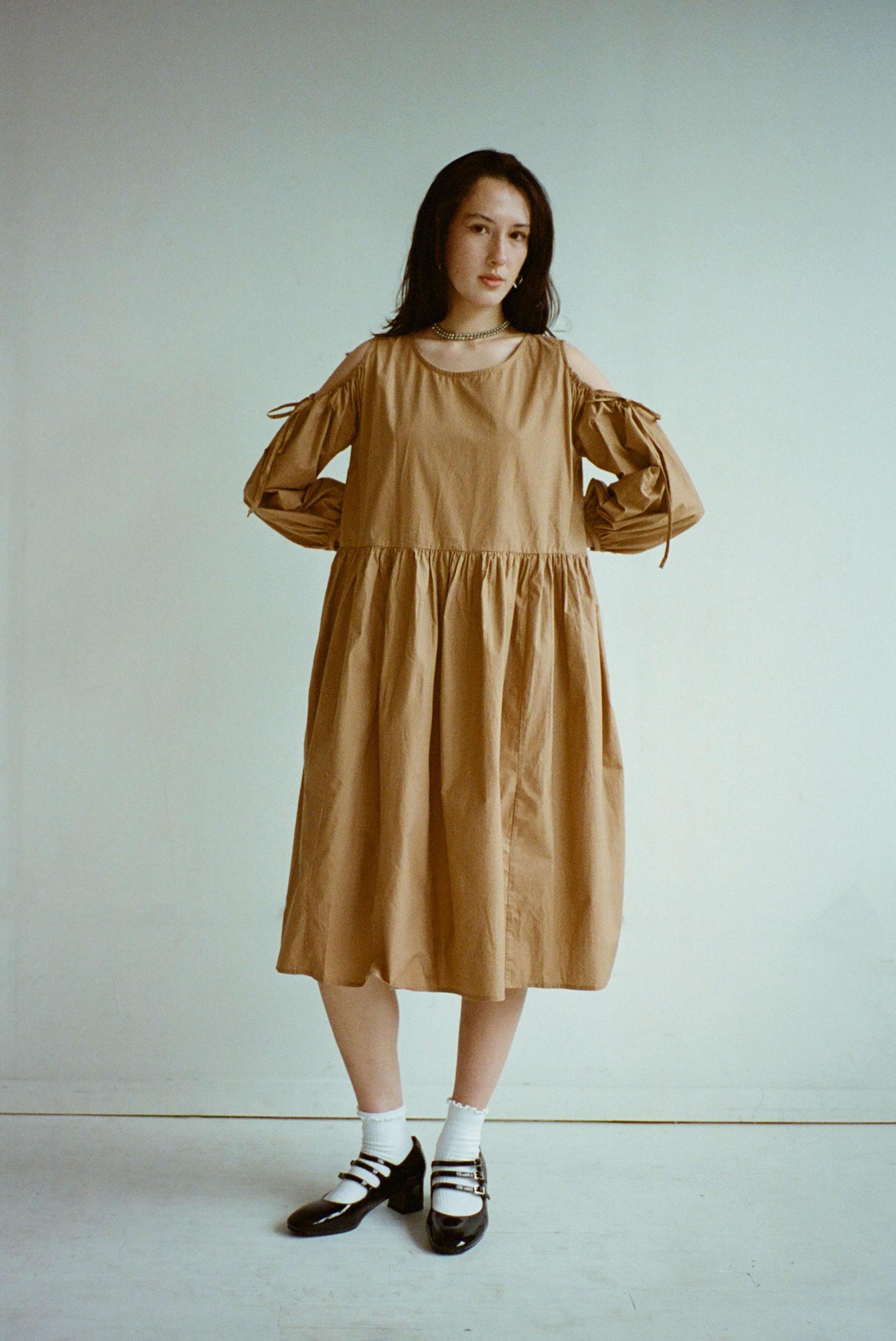 Amber Dress - Iced Coffee Product Image