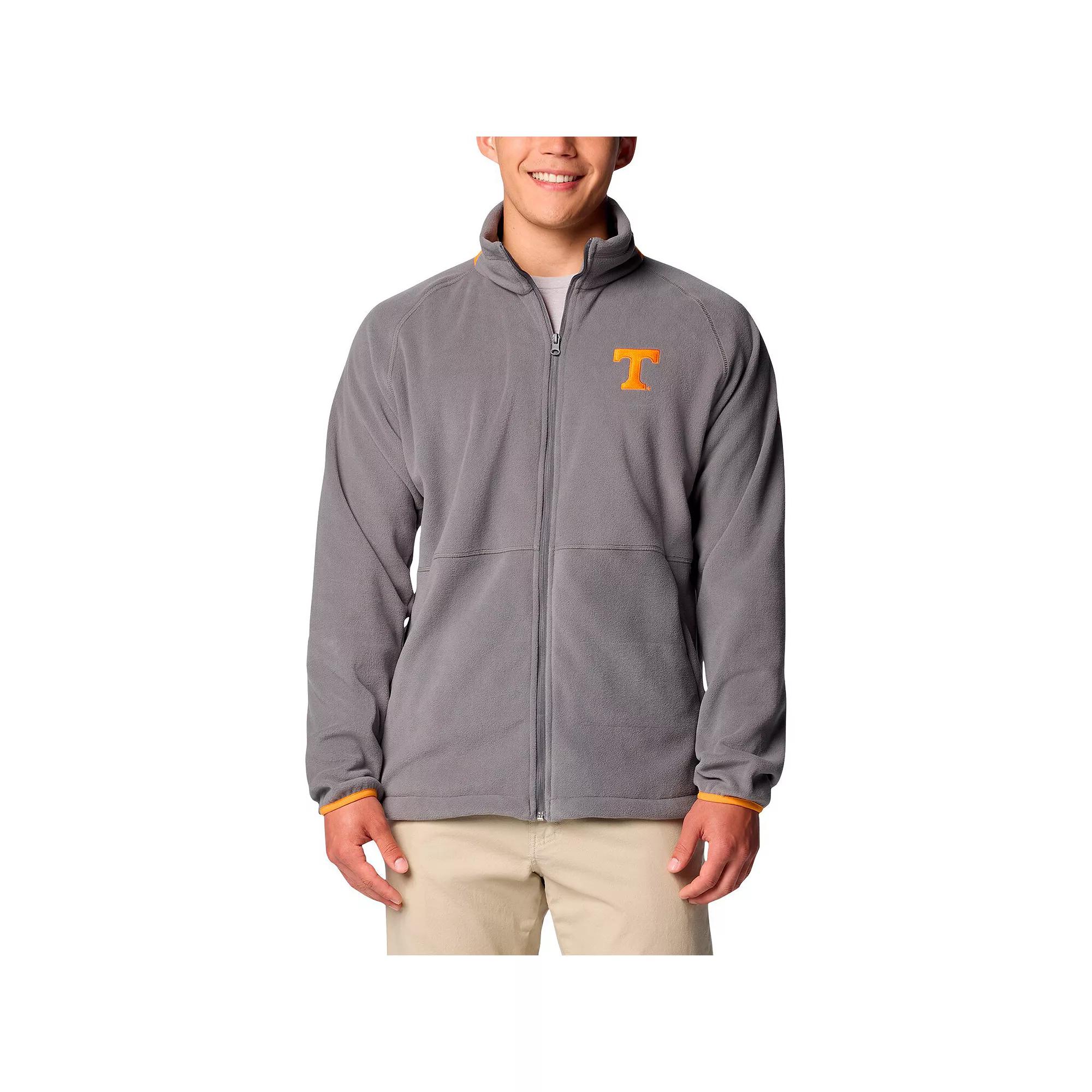 Men's Columbia Gray Tennessee Volunteers Big & Tall Flanker IV Fleece Raglan Full-Zip Jacket,  Product Image