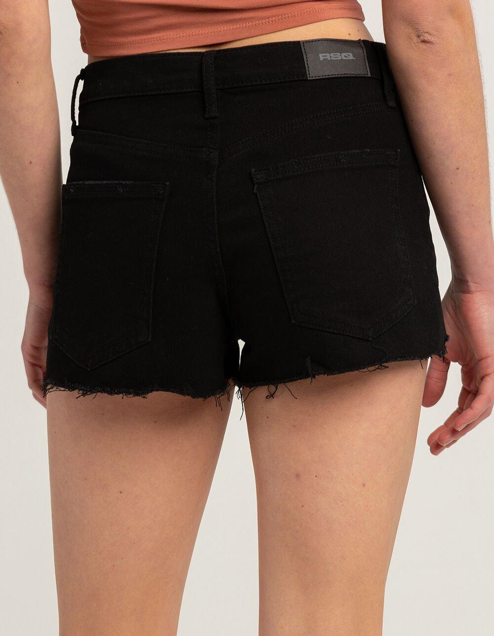 RSQ Womens Vintage High Rise Shorts - BLACK Product Image