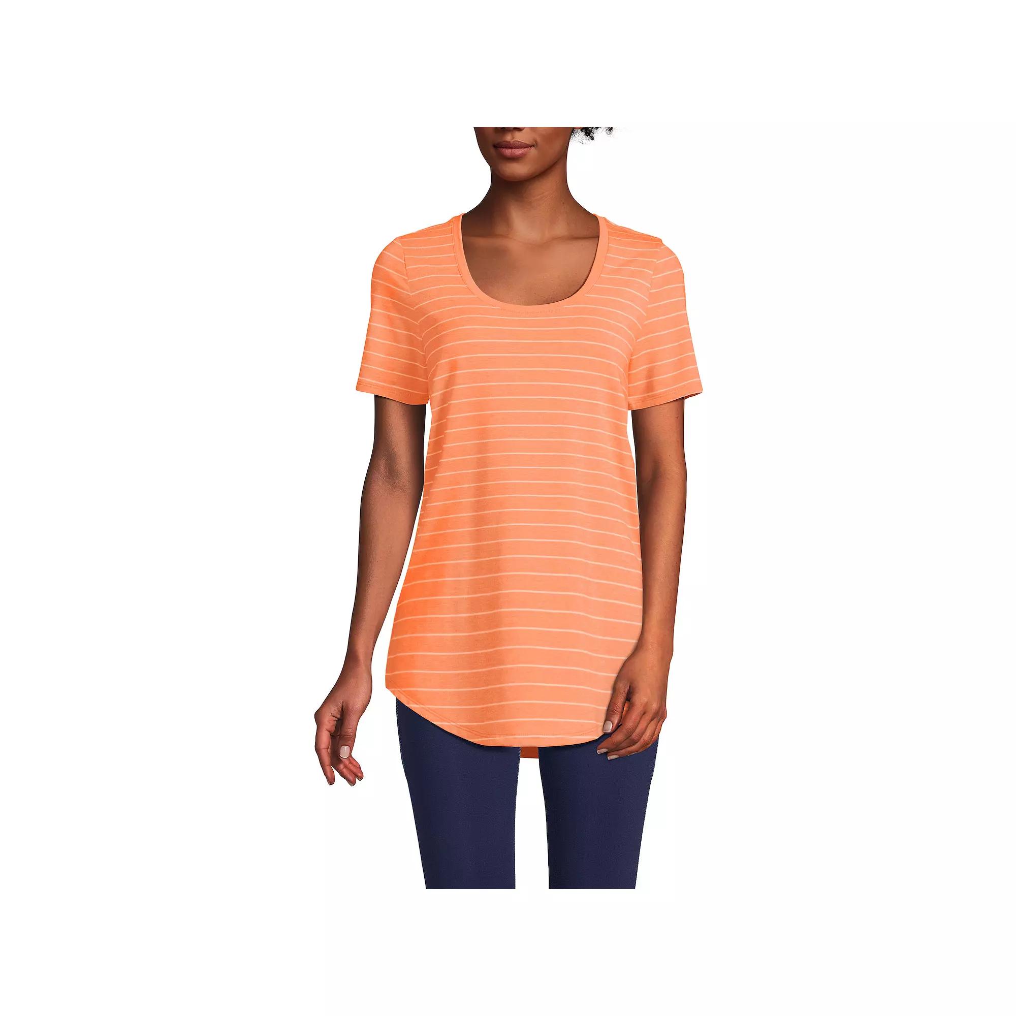 Women’s Lands' End Short Sleeve Tunic T-Shirt, Women's,  Product Image