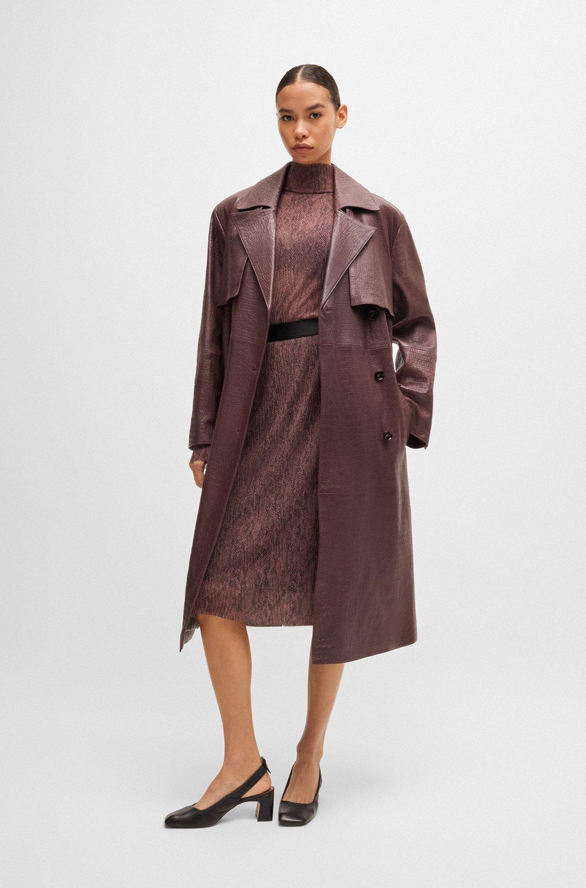 High-neck top in plissé tulle Product Image