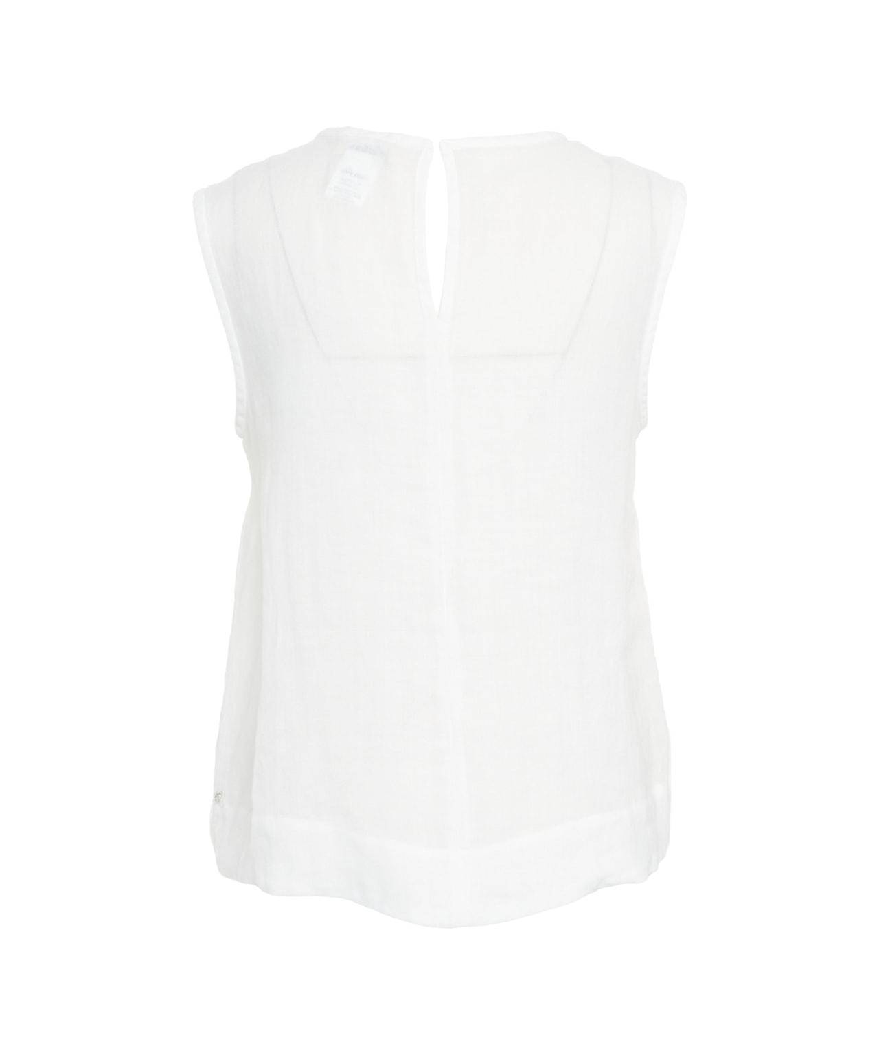 Ramie blouse with ruffles Product Image