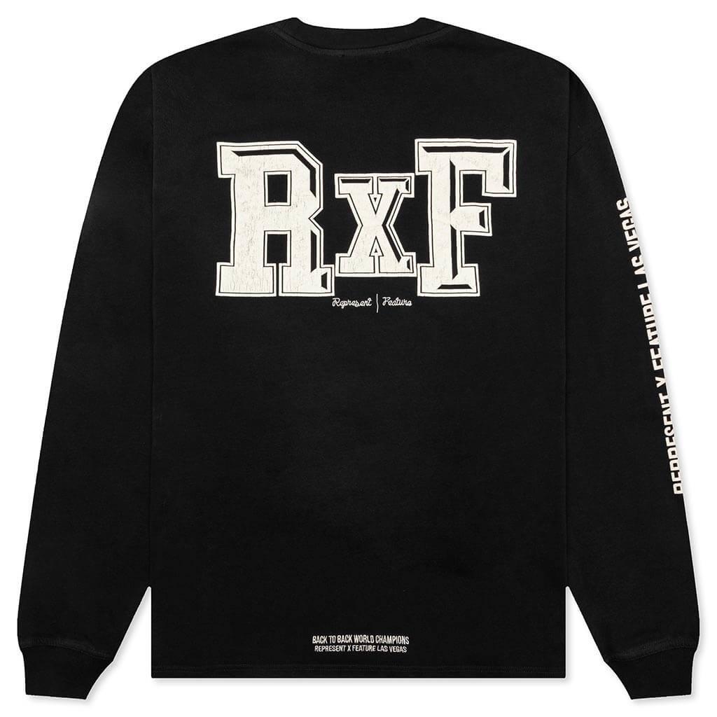 Feature x Represent Head 2 Head L/S T-Shirt - Stained Black Male Product Image