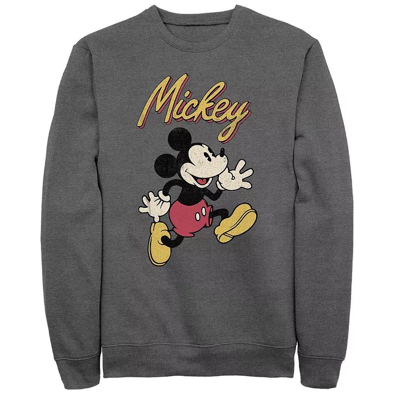 Men's Disney's Mickey And Friends Mickey Classic Run Portrait Sweatshirt, Size: Medium, Royal Product Image