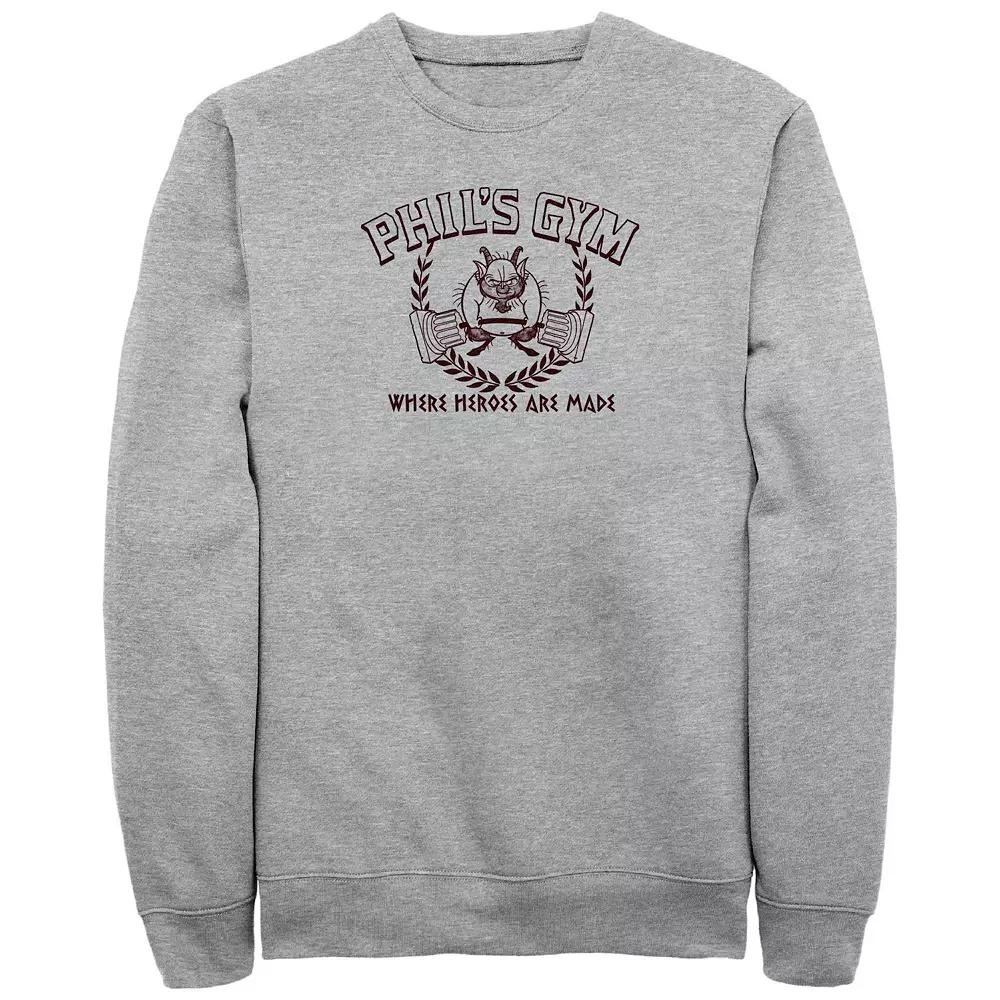 Disney's Hercules Phil's Gym Where Heroes Are Made Big & Tall Fleece Sweatshirt, Men's,  Product Image