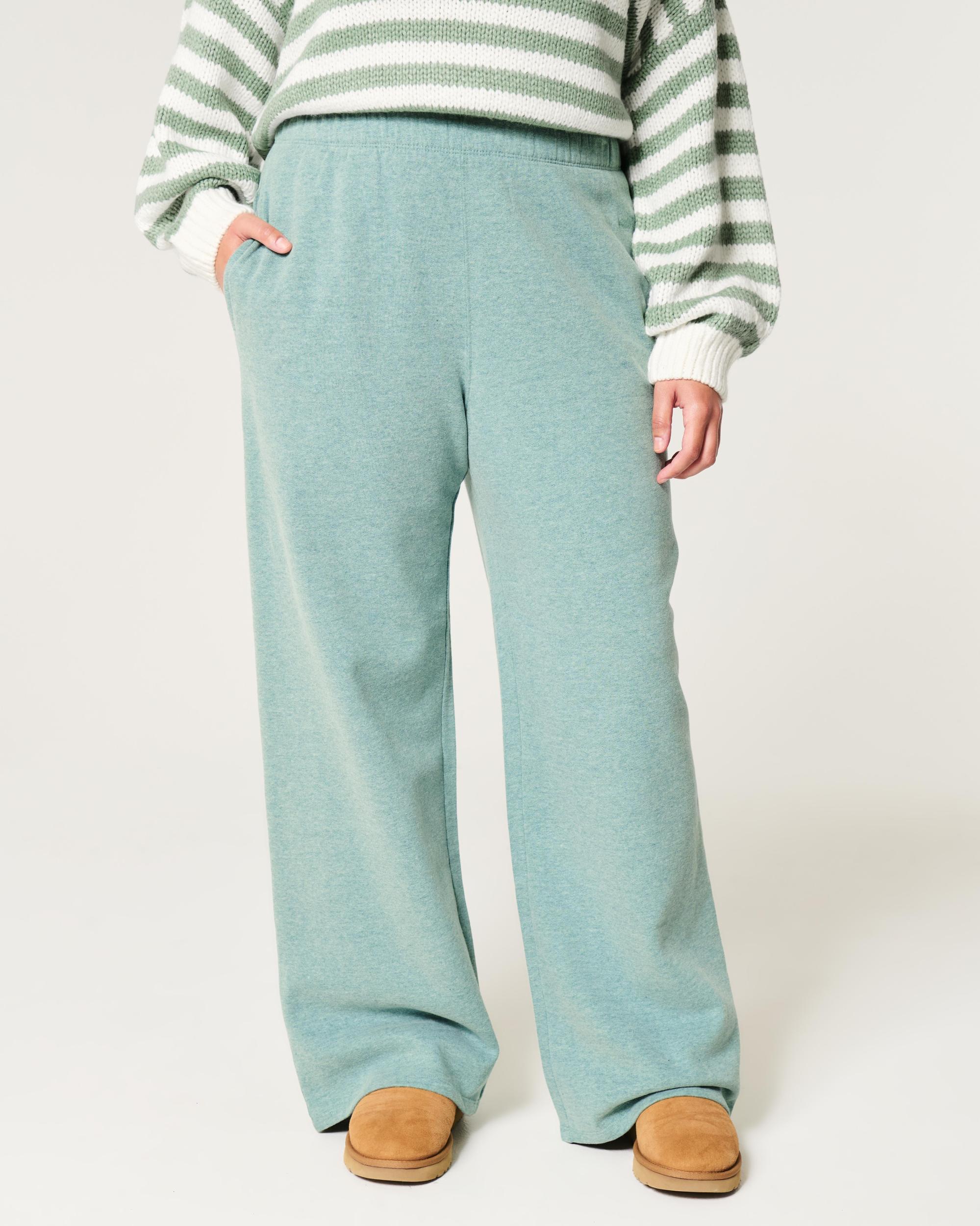 Hollister Feel Good Fleece Wide-Leg Pants Product Image