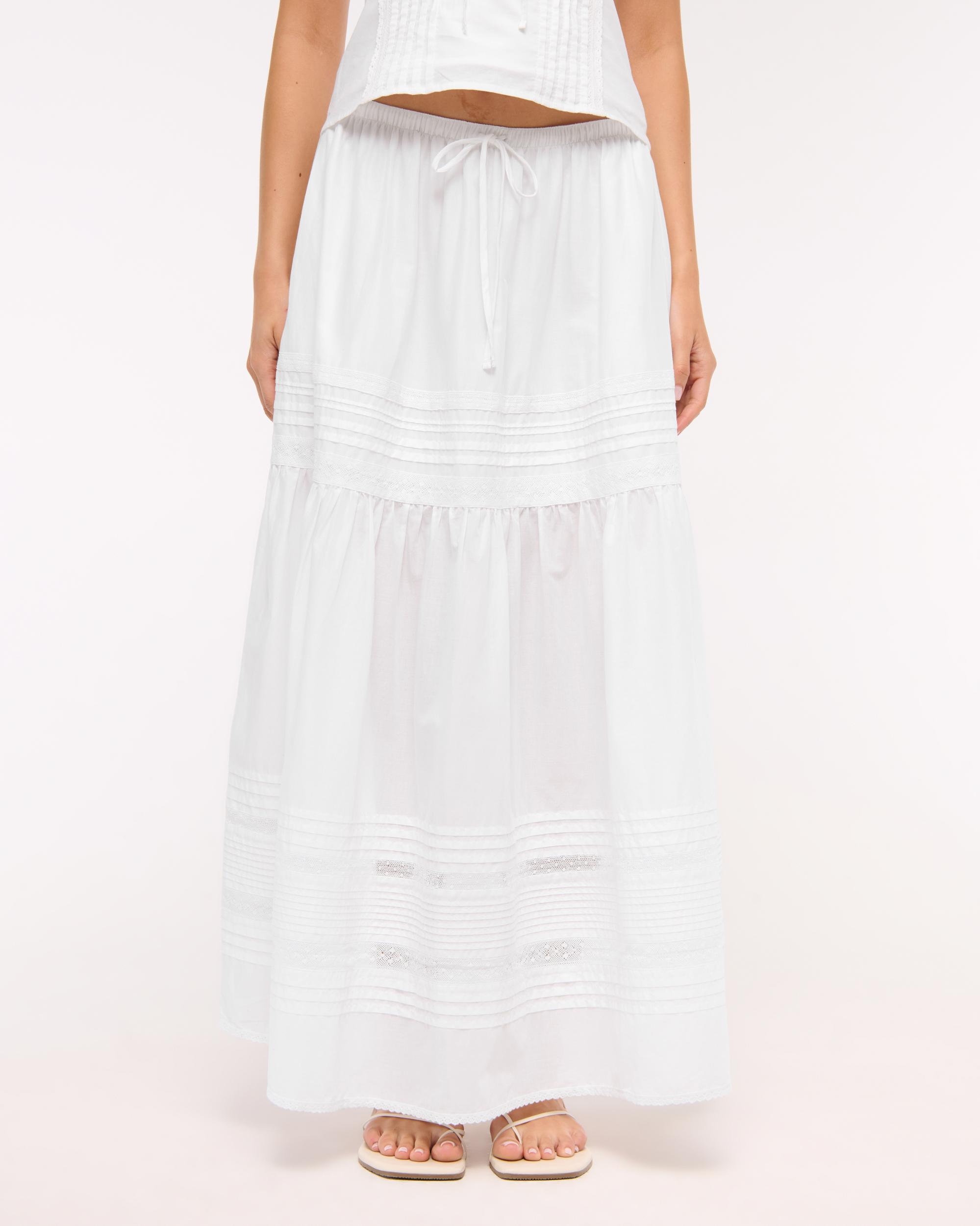 High Rise Pull-On Boho Maxi Skirt Product Image