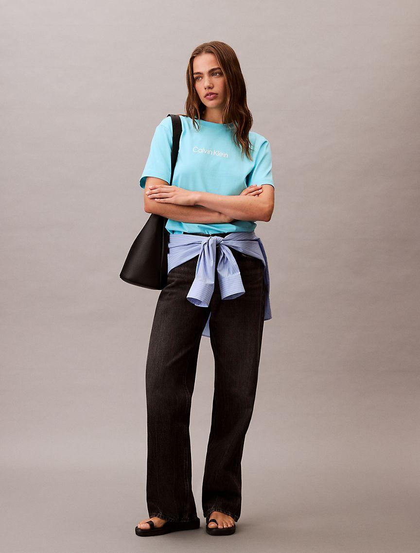 Standard Logo Boxy Fit Crewneck T-Shirt Product Image