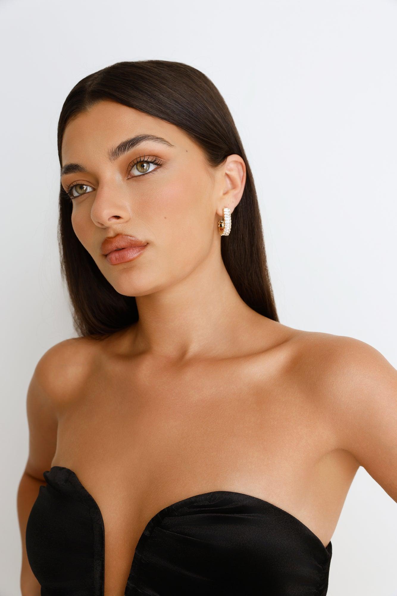 High Society Earrings Gold Product Image