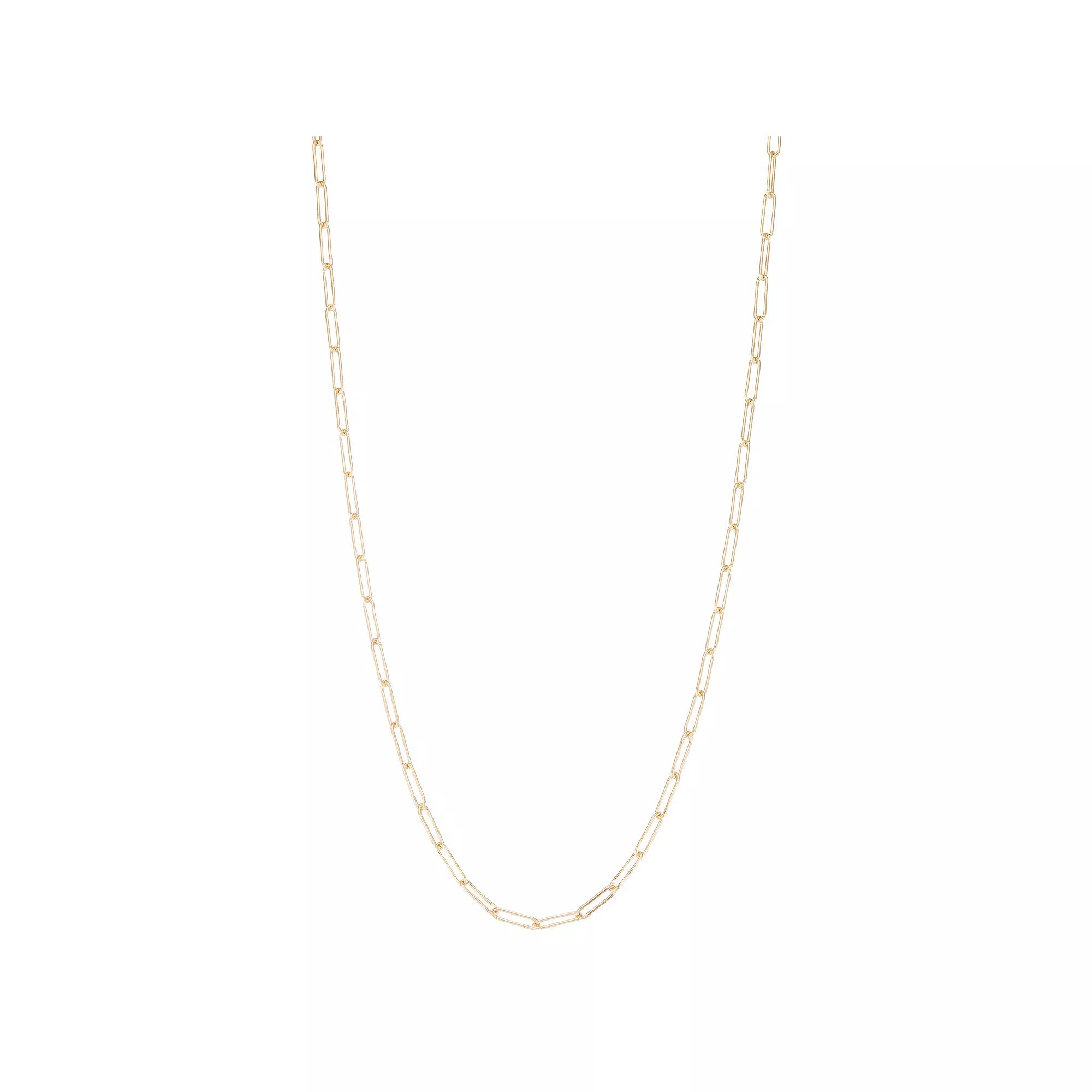 Jordan Blue Men's 14k Gold Filled 4.1 mm Paper Clip Chain Necklace, Size: 24" Product Image