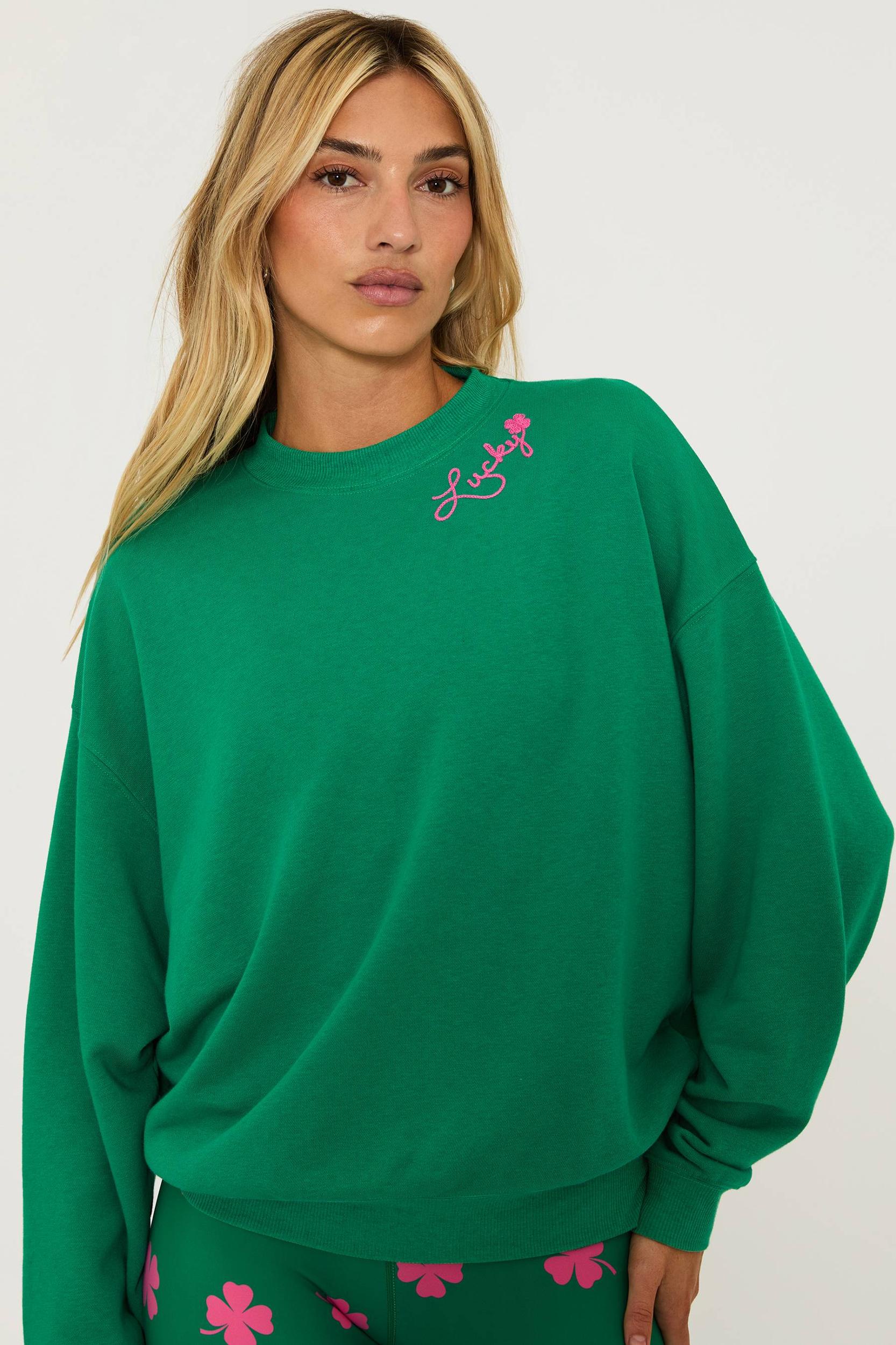 Devyn Oversized Sweatshirt Lucky Clover Product Image