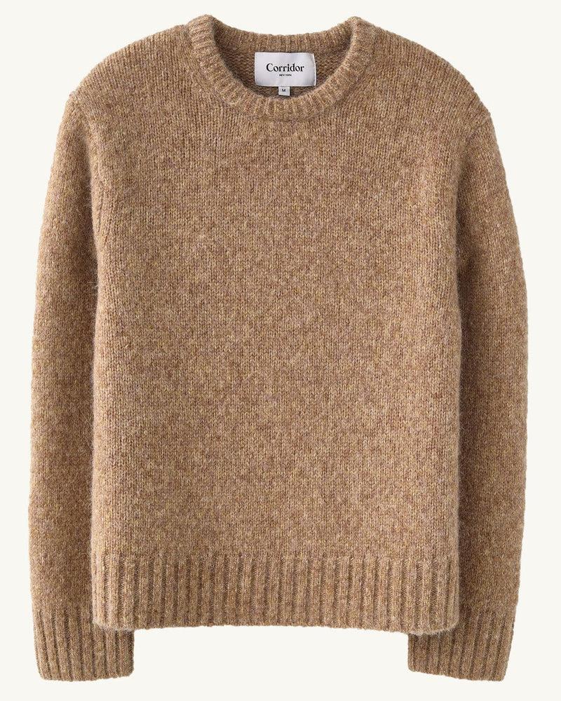 Alpaca Crewneck - Camel Product Image