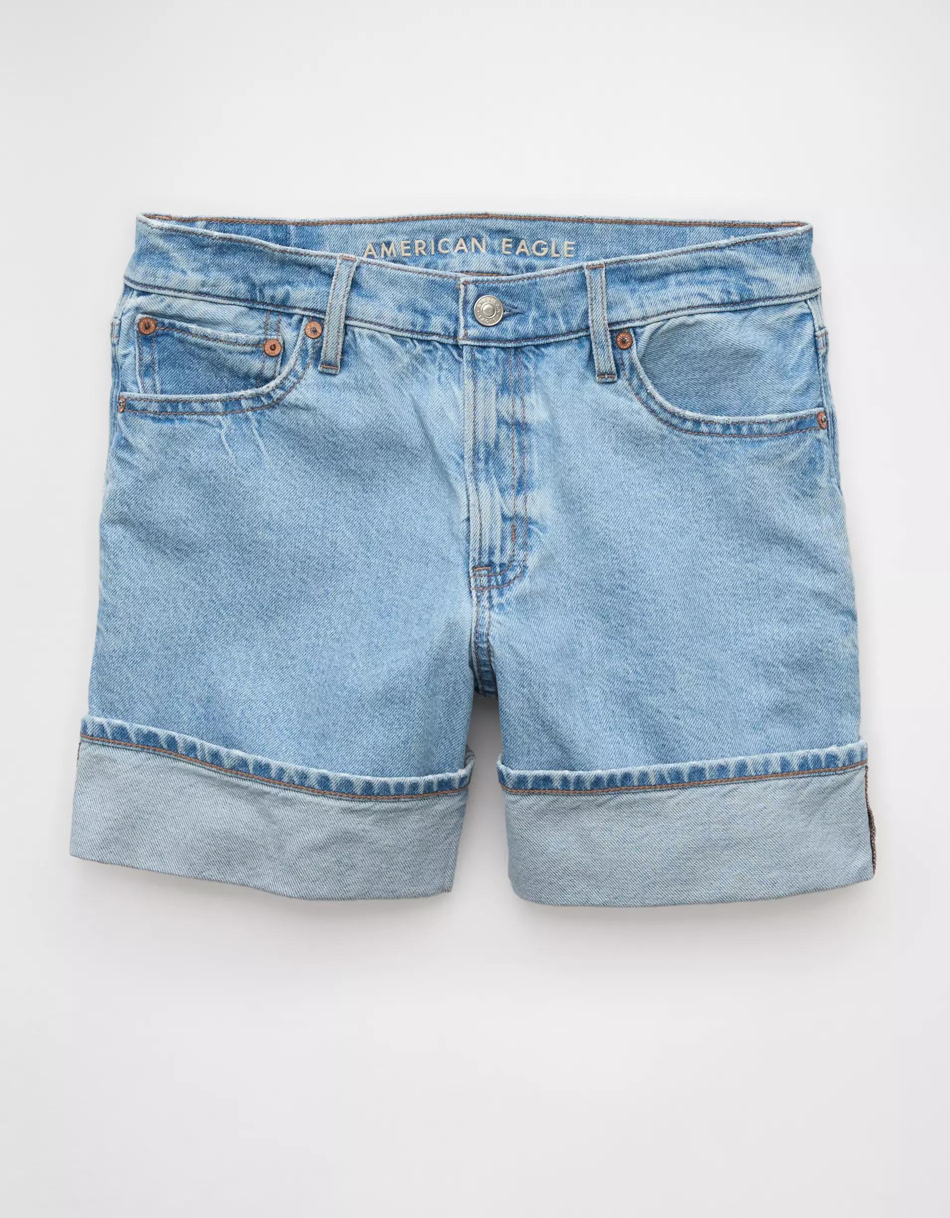 AE 6" Strigid Super High-Waisted Relaxed Denim Short Product Image