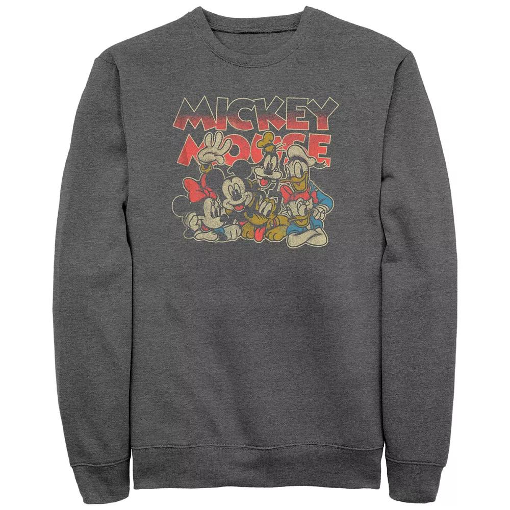 Disney's Mickey Mouse And Friends Group Image Men's Graphic Fleece,  Product Image