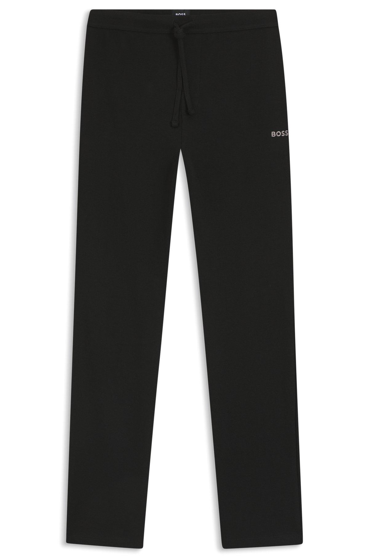 BOSS - Pajama bottoms with embroidered logo - Black Product Image
