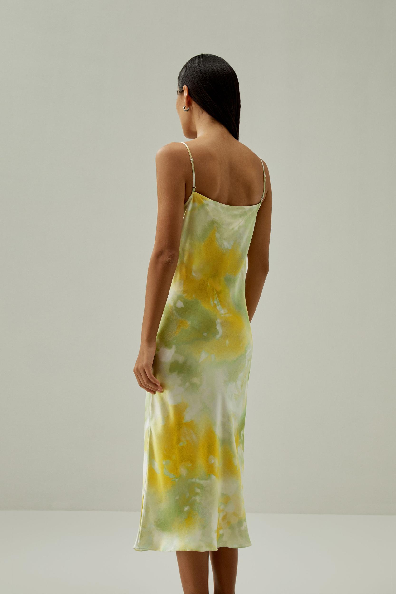 Print Silk Cami Dress Product Image