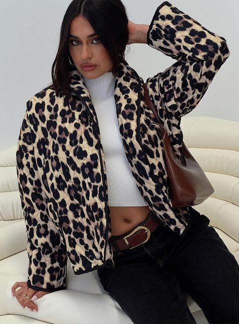 One I Want Jacket Leopard Product Image