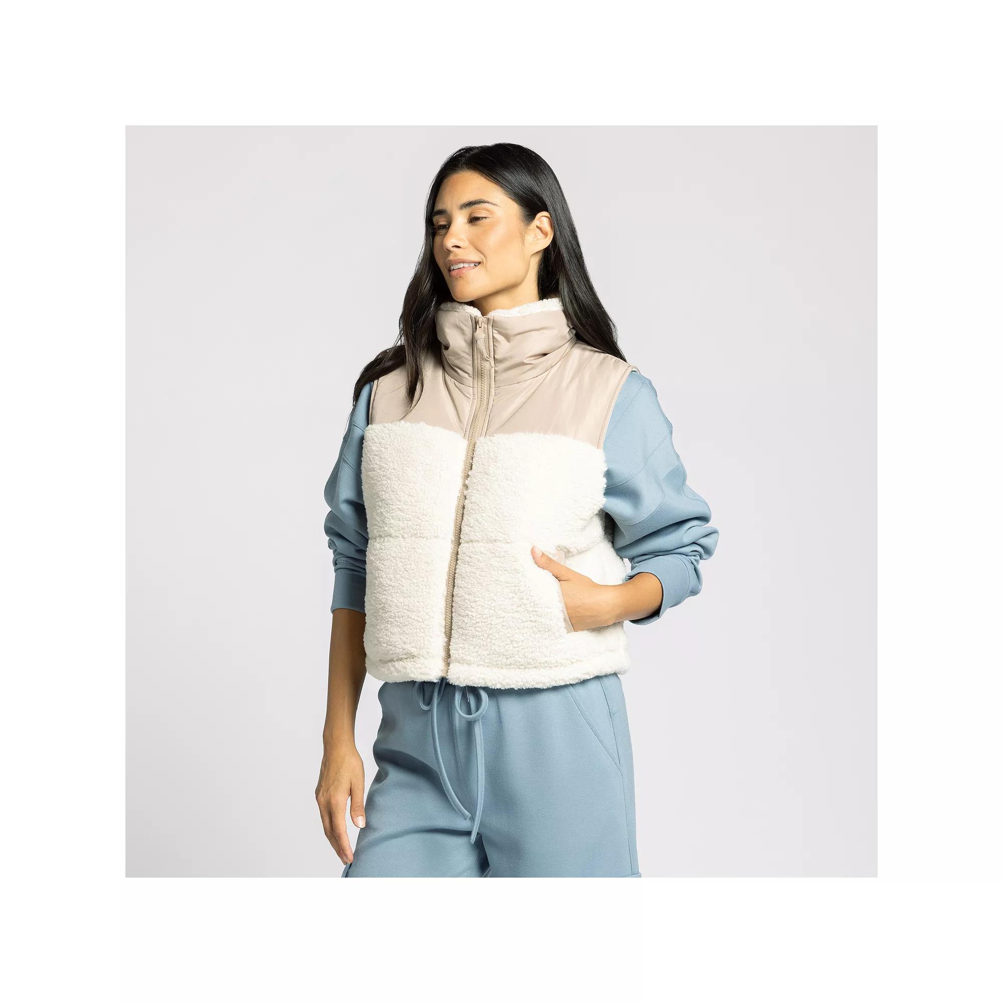 Women's Thread & Supply Sherpa Trim Vest,  Product Image