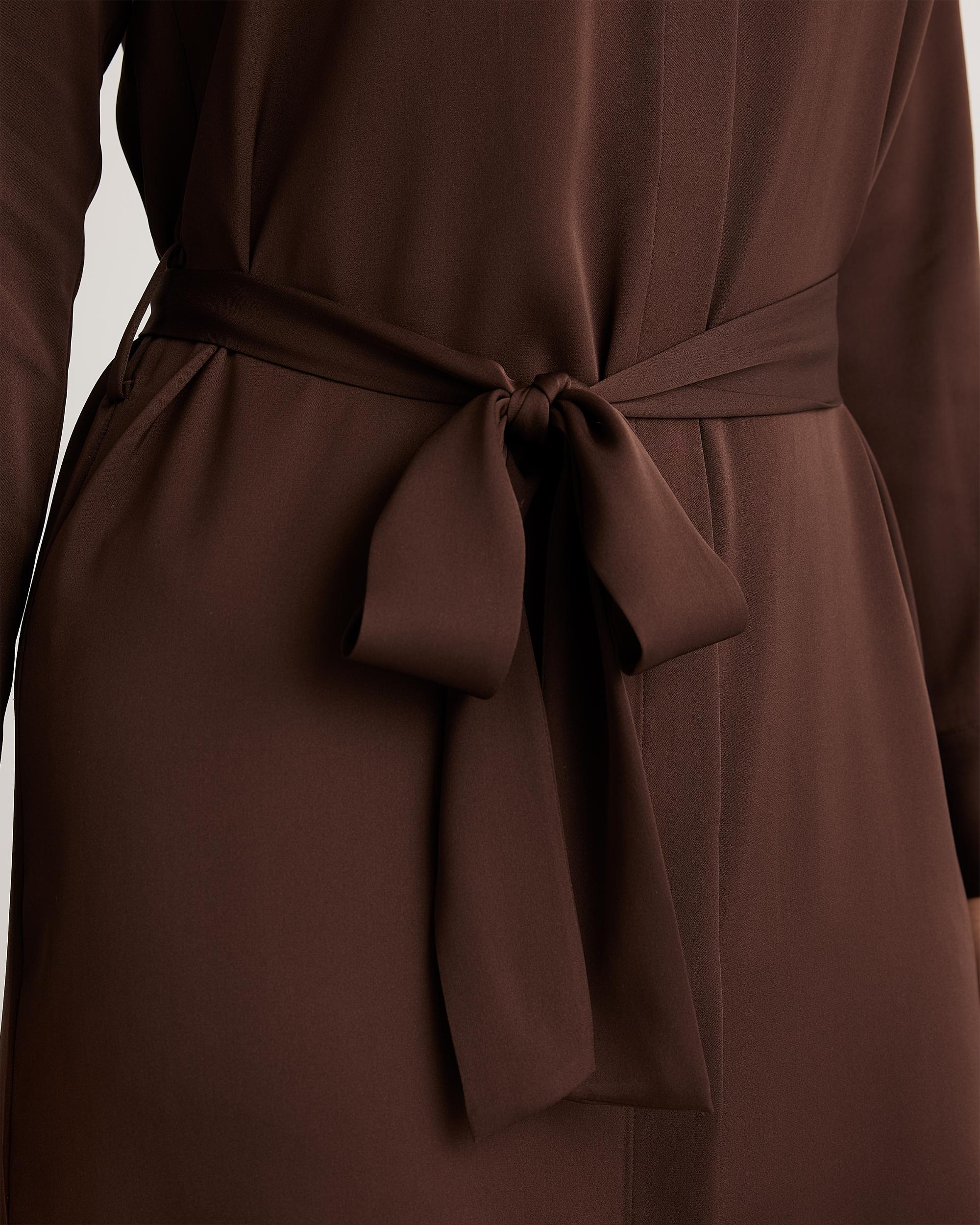 Quince | Women's Washable Stretch Silk Shirt Dress Product Image