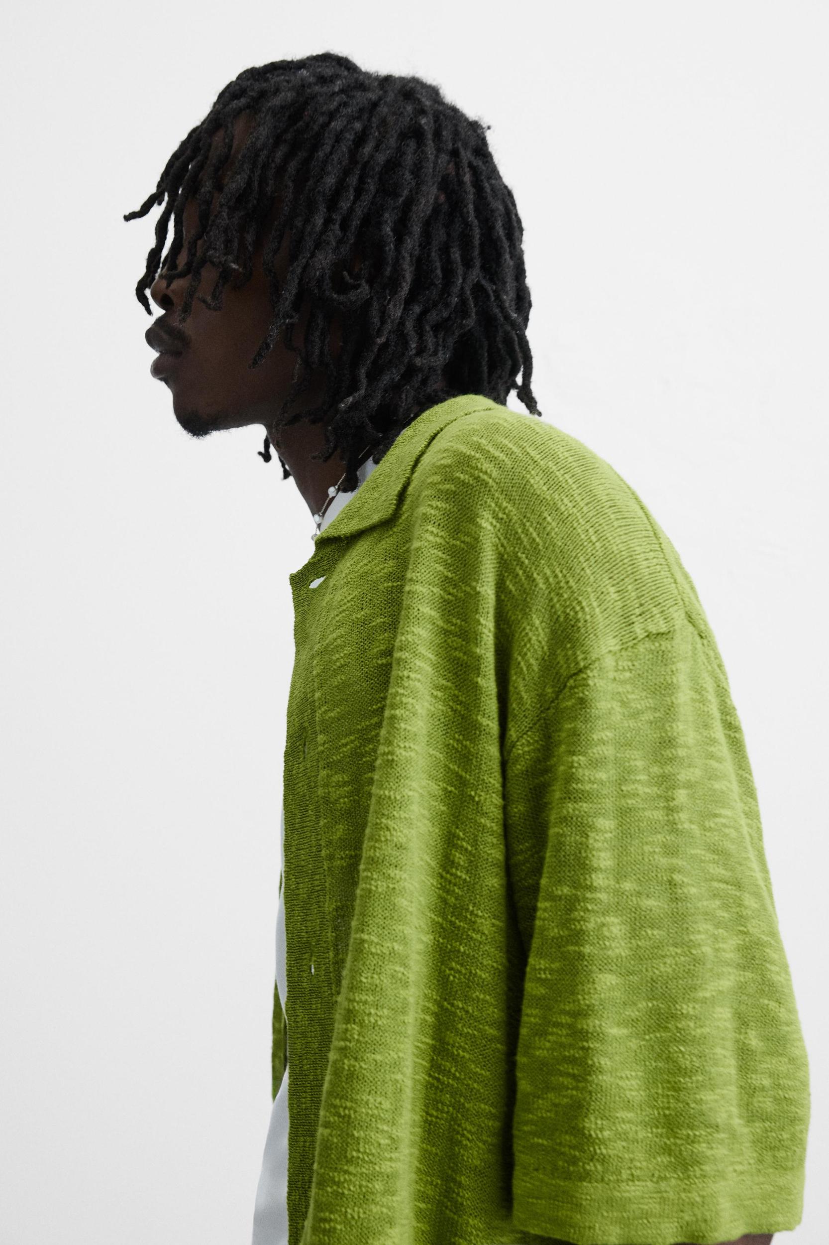 SLUB KNIT SHIRT Product Image