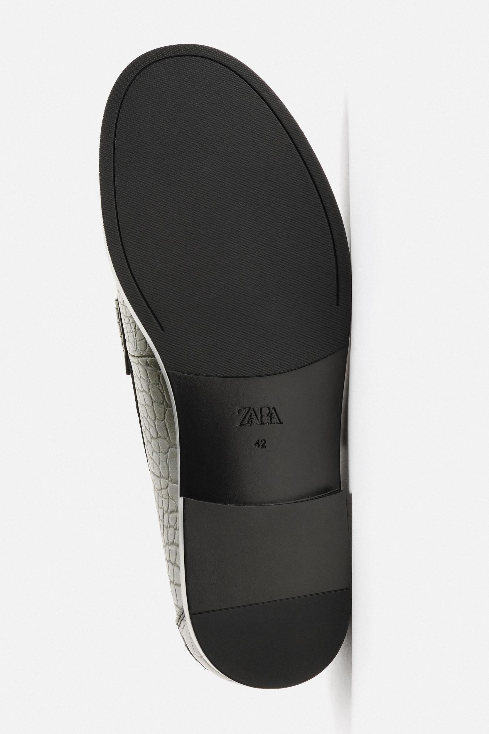 CROCODILE-EFFECT LOAFERS Product Image