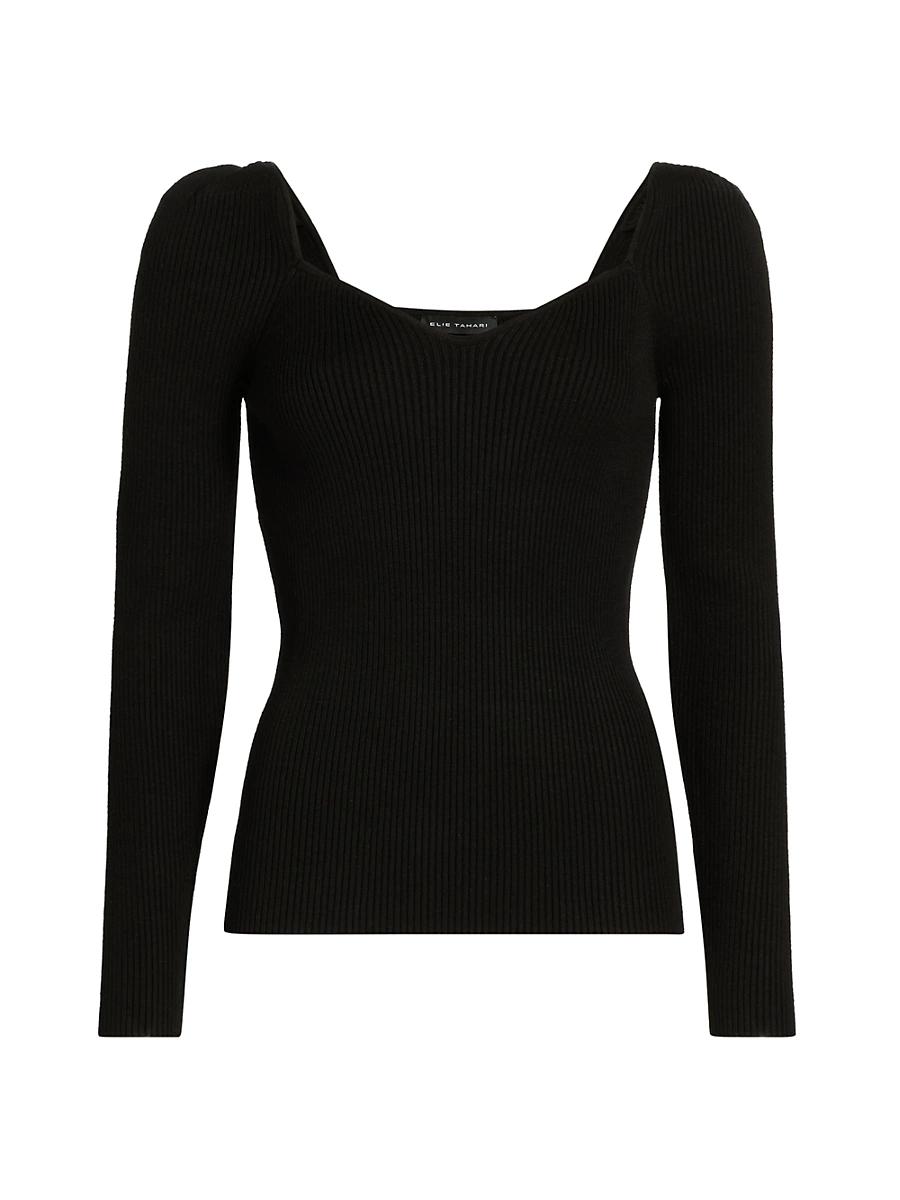 Womens The Soraya Rib-Knit Sweater Product Image