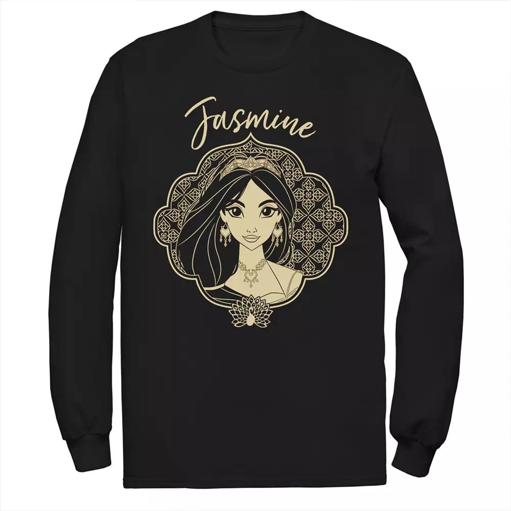 Disney's Aladdin Men's Jasmine Long Sleeve Graphic Tee,  Product Image