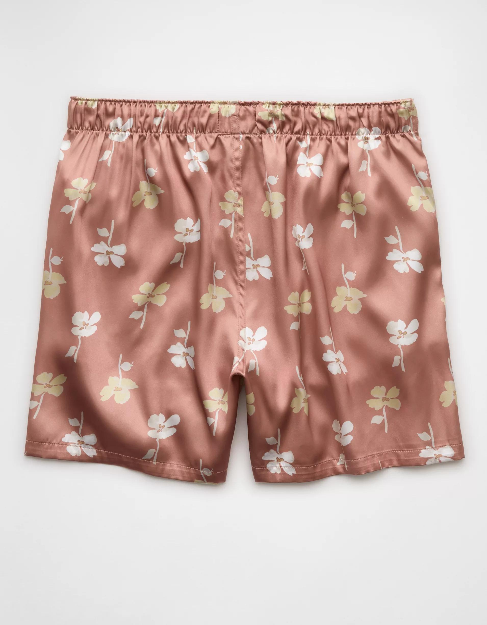 AEO Men's Floral Satin Pocket Boxer Short Product Image