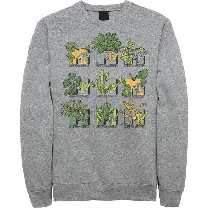 Men's MTV Mtve Succulents Plants Logo Sweatshirt,  Product Image