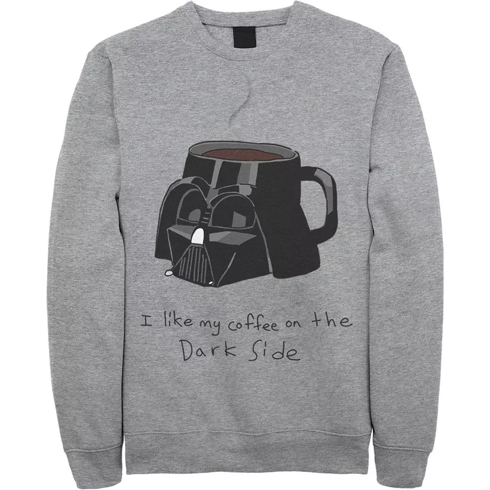 Men's Star Wars Darth Vader Mug I Like My Coffee On The Dark Side Sweatshirt,  Product Image