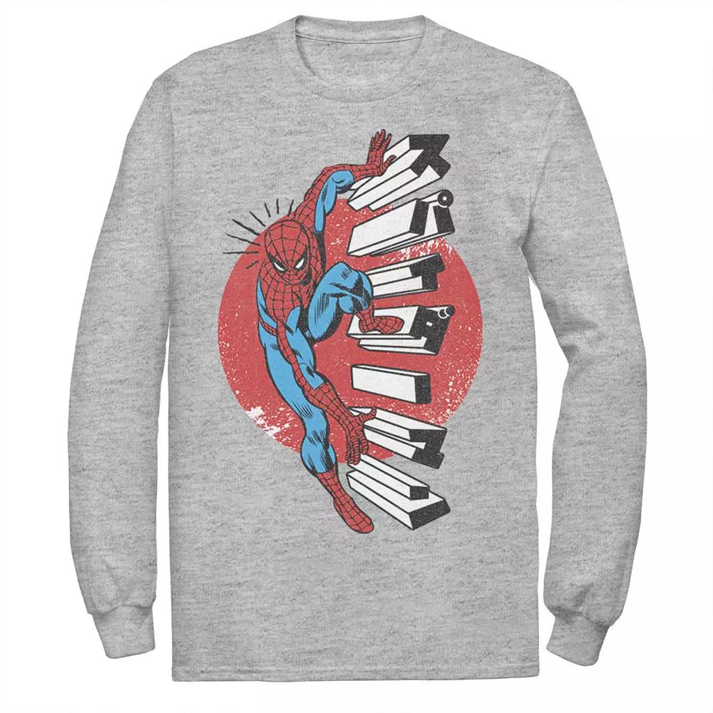 Men's Marvel Spider-Man Kanji Climbing Stairs Tee,  Product Image
