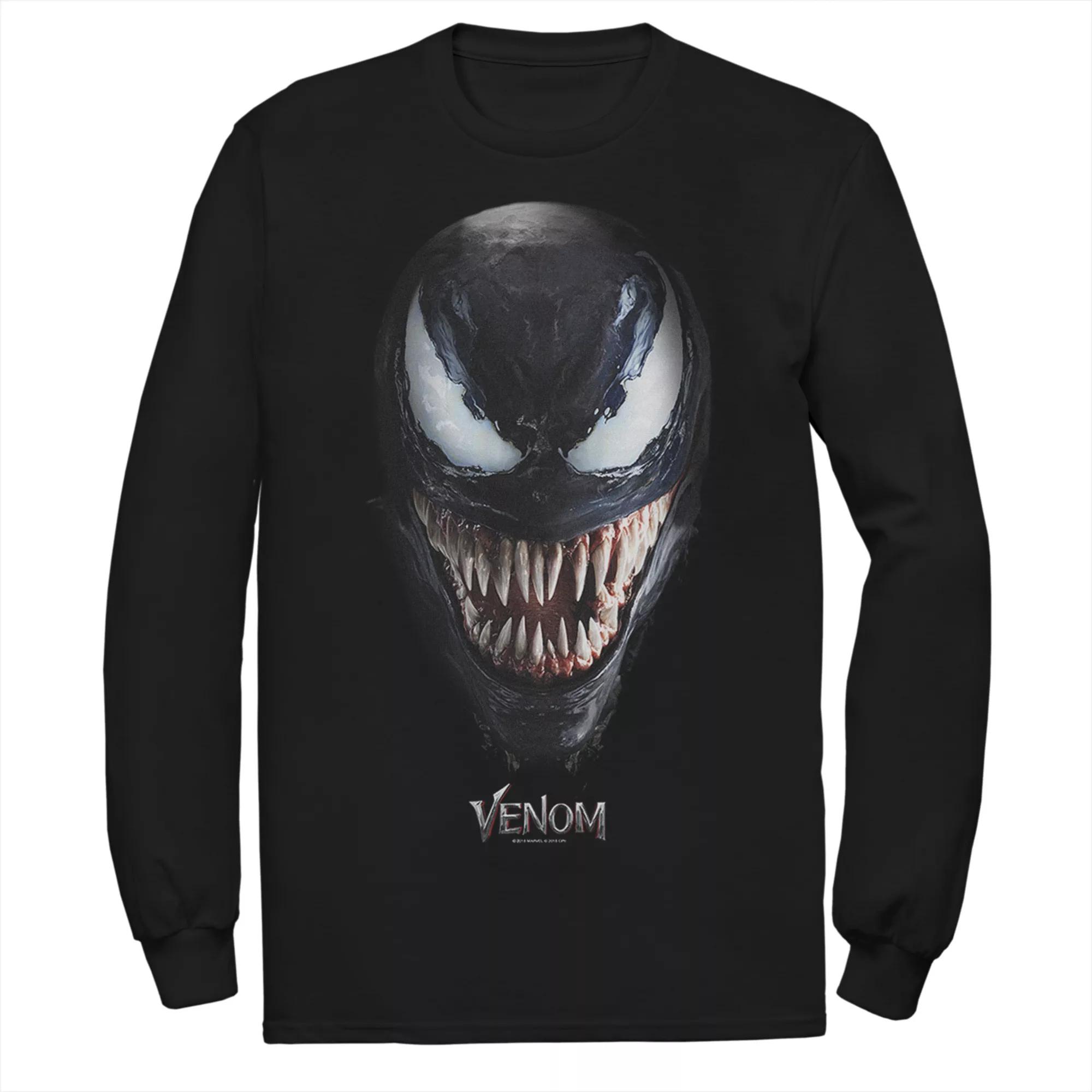 Men's Marvel Venom Staring Eyes Graphic Tee, Size: Large, Black Product Image