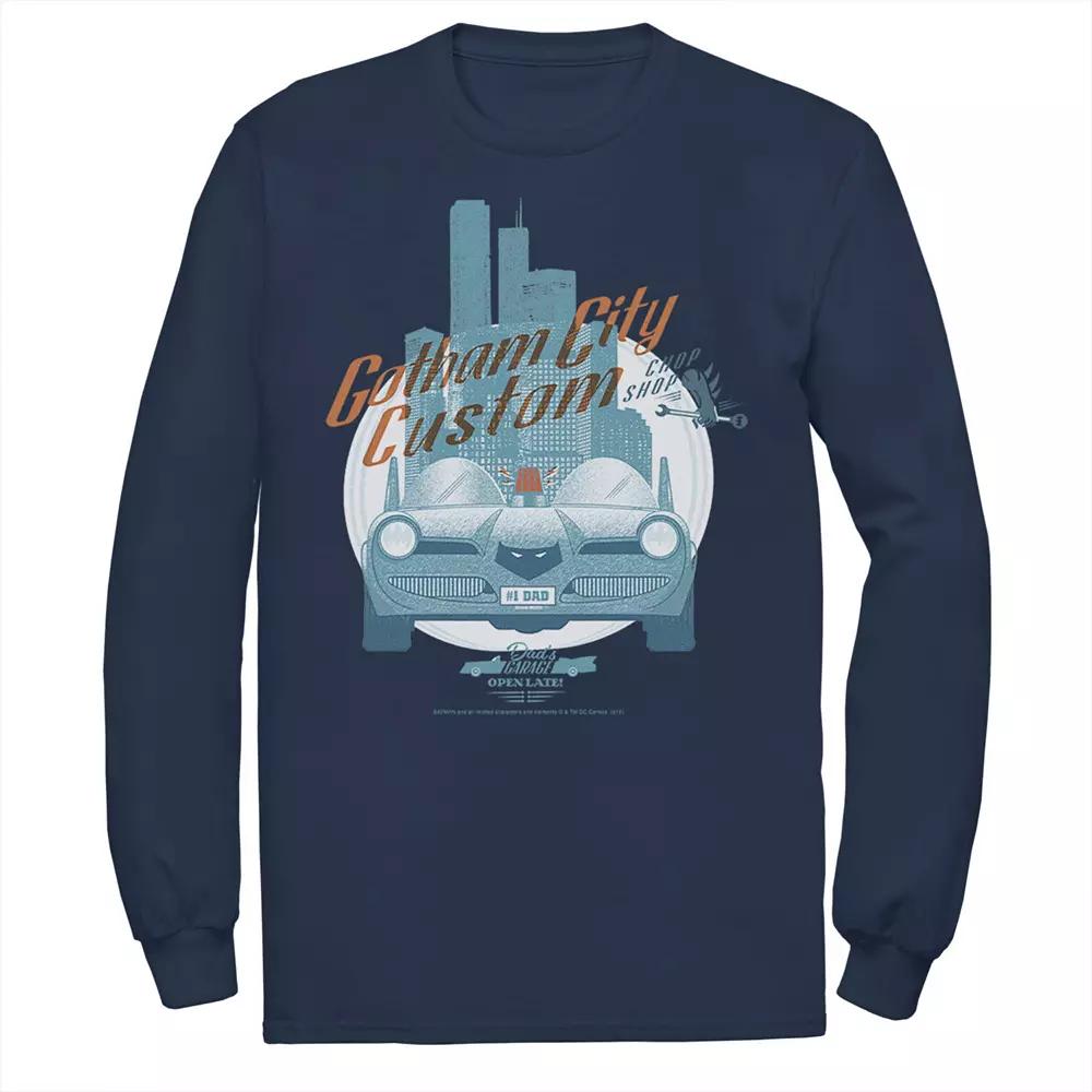 Men's DC Comics Batman Gotham City Customs Shop Poster Tee,  Product Image