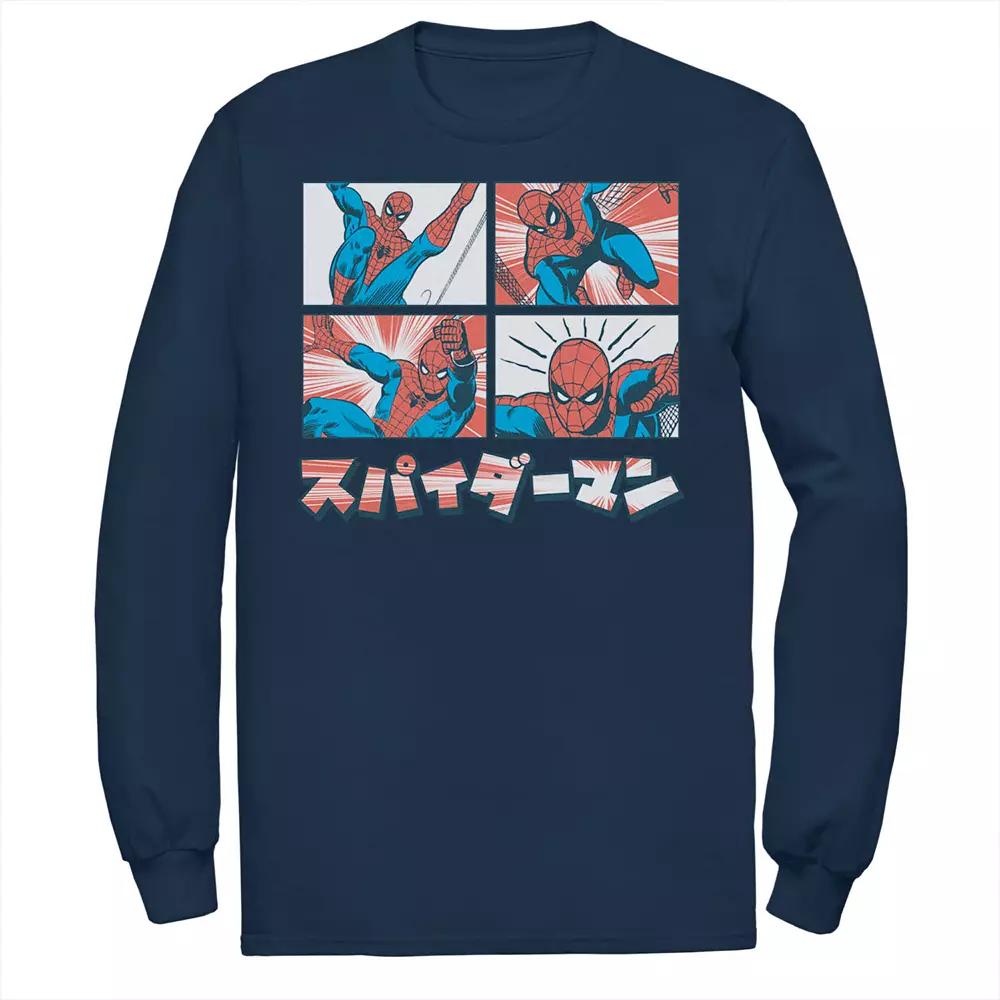 Men's Marvel Spider-Man Kanji Comic Illustration Tee,  Product Image