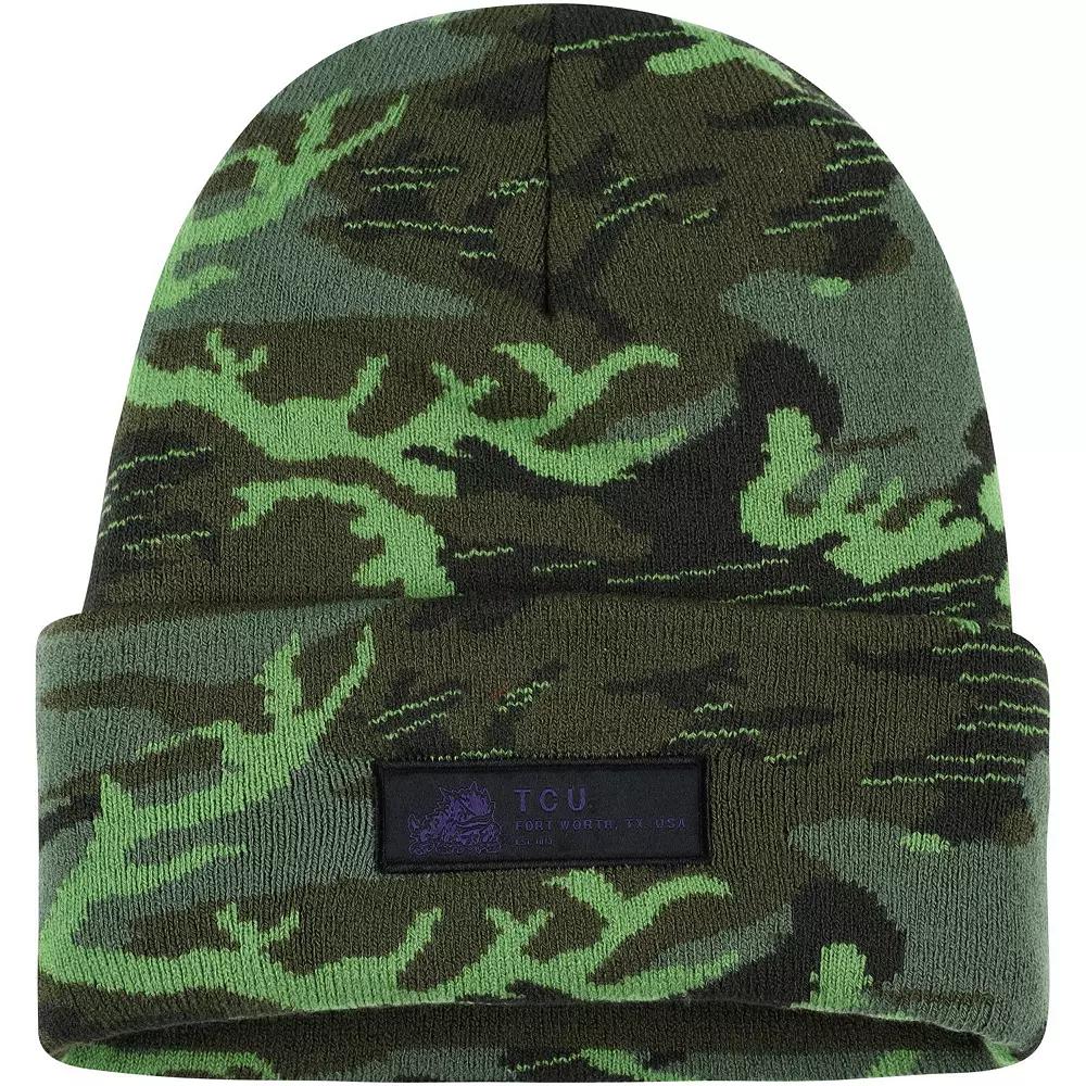 Men's Nike Camo Air Force Falcons Veterans Day Cuffed Knit Hat, Afa Green Product Image