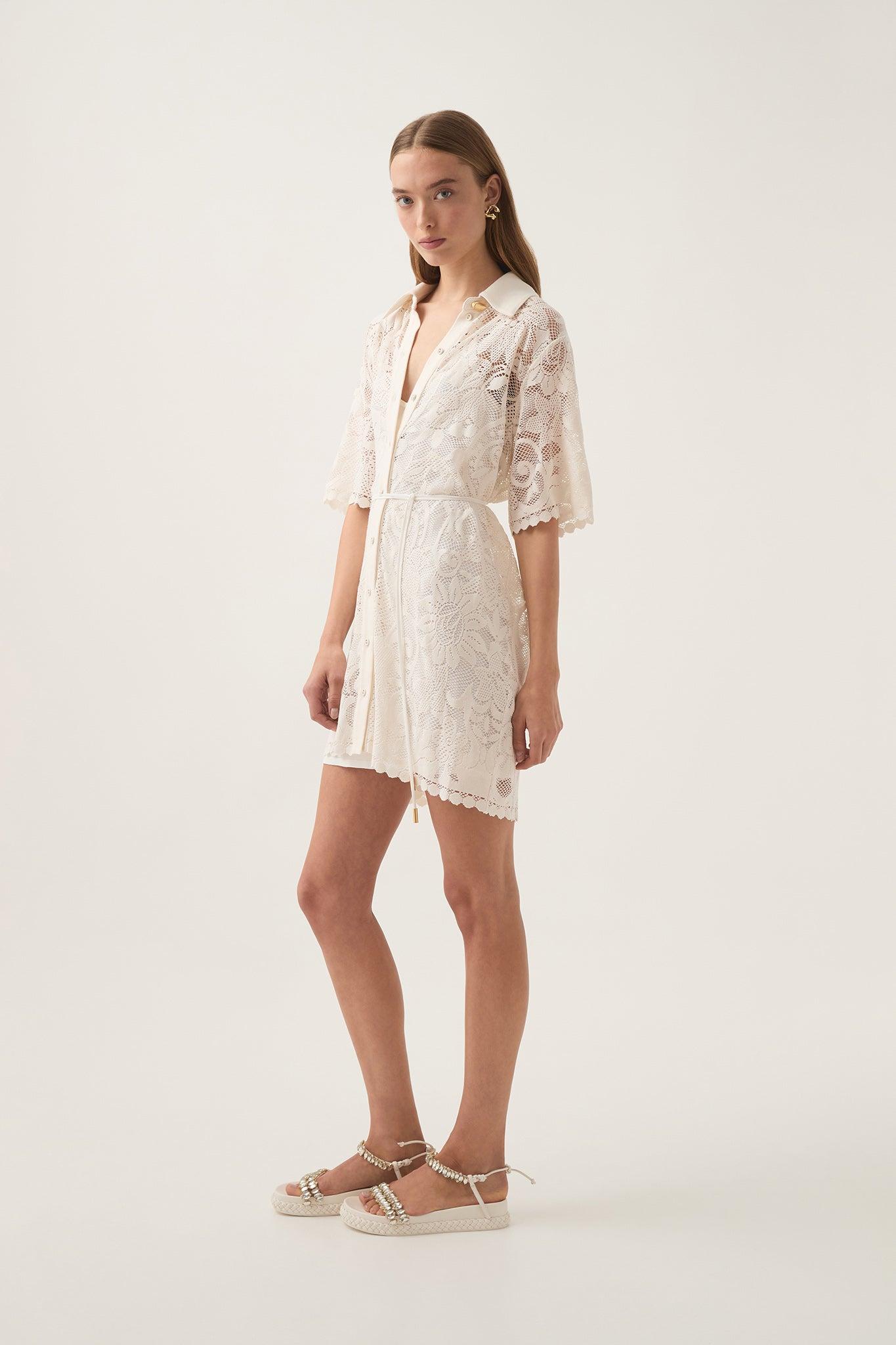 Muses Lace Mini Dress Product Image
