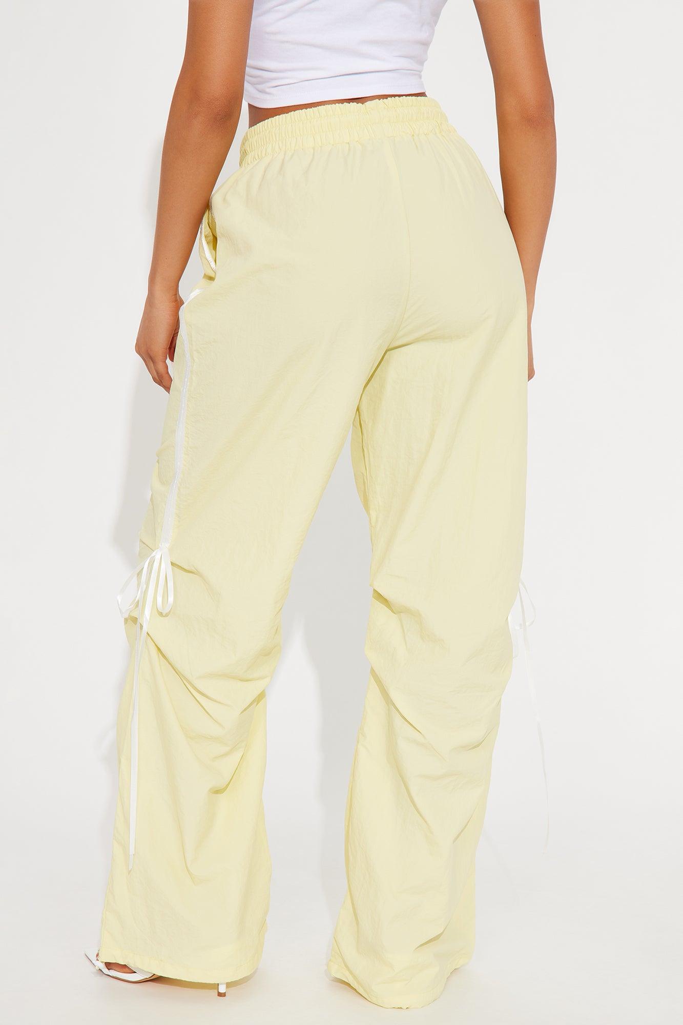 Jennifer Windbreaker Track Pant - Butter Yellow Product Image