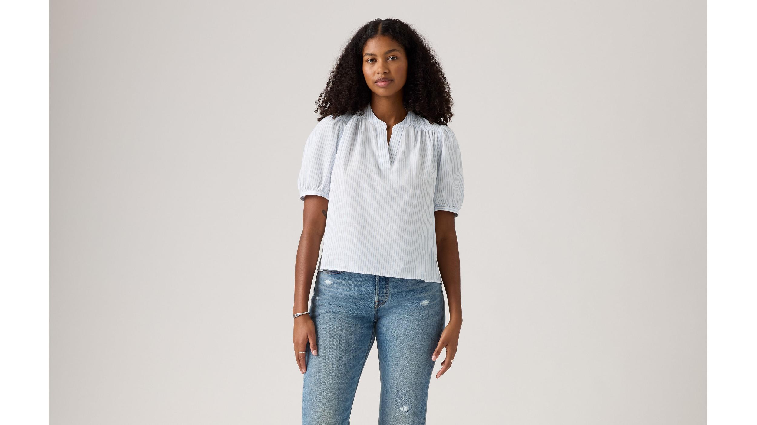 Amelie Poplin Blouse Product Image