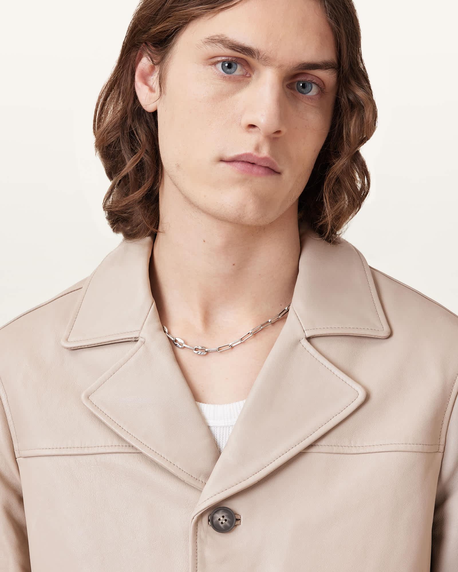 Luca Leather Blazer Product Image