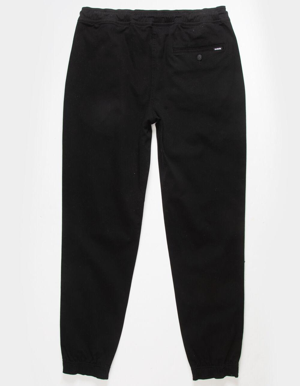 RSQ Mens Twill Jogger Pants - BLACK Product Image