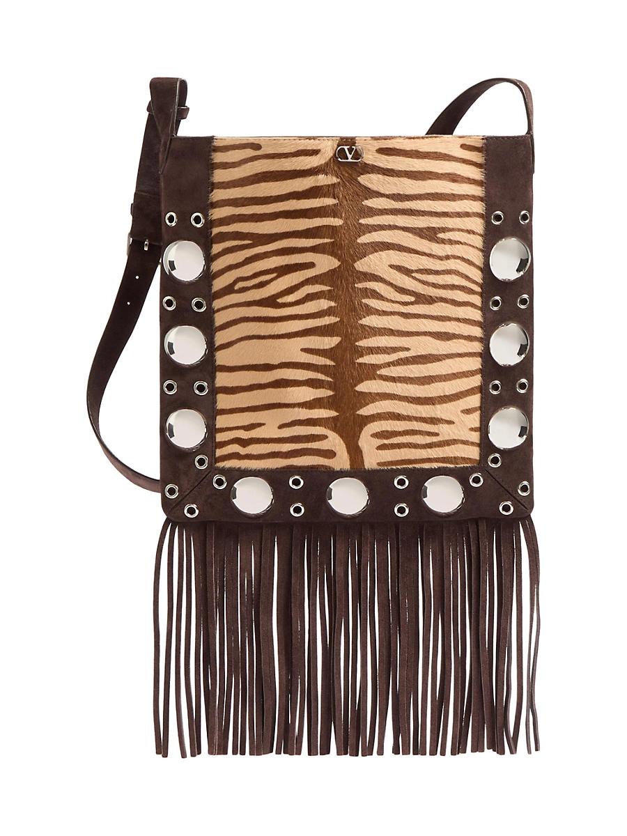 Womens Nellcote Shoulder Bag in Animalier Pony-effect Calfskin Product Image