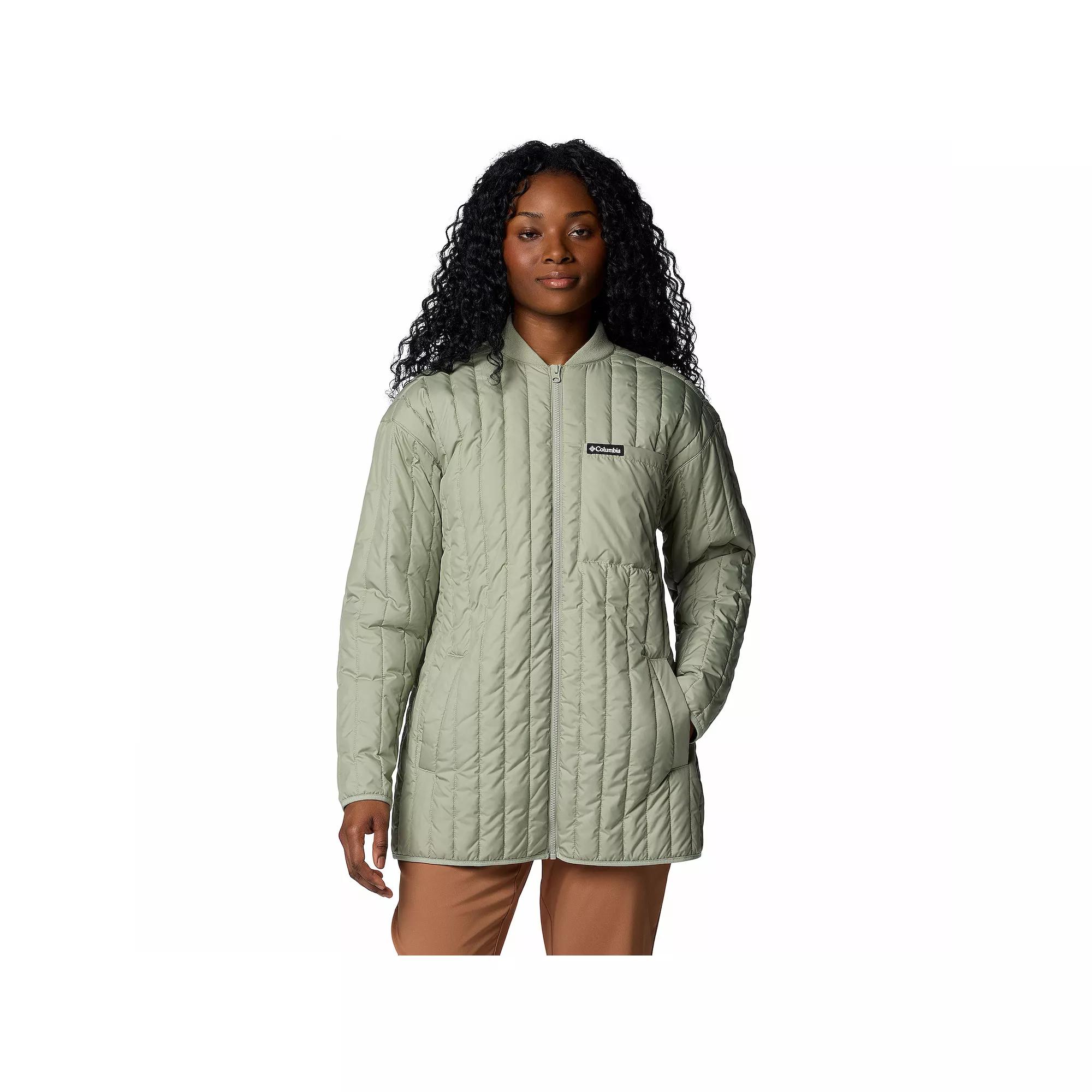 Women's Columbia Peony Park Overshirt, Size: Medium, Safari Product Image
