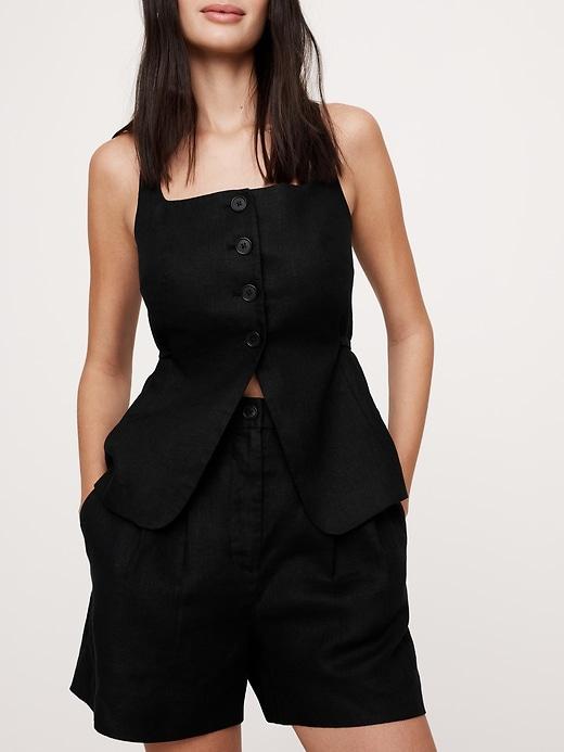 Soho High-Rise Linen 4" Short Product Image