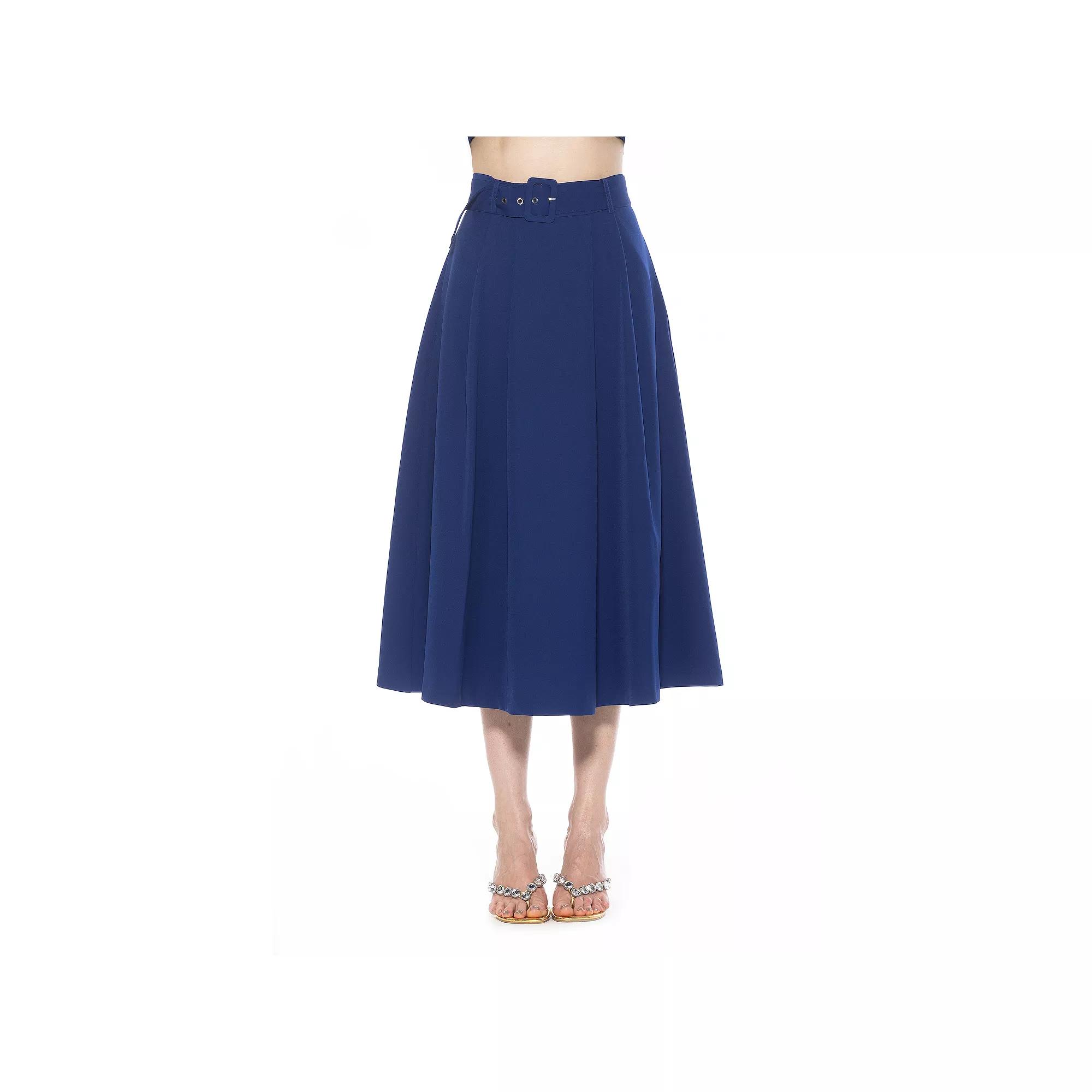 Women's ALEXIA ADMOR Eline Twill A-Line Skirt with Removable Belt,  Product Image